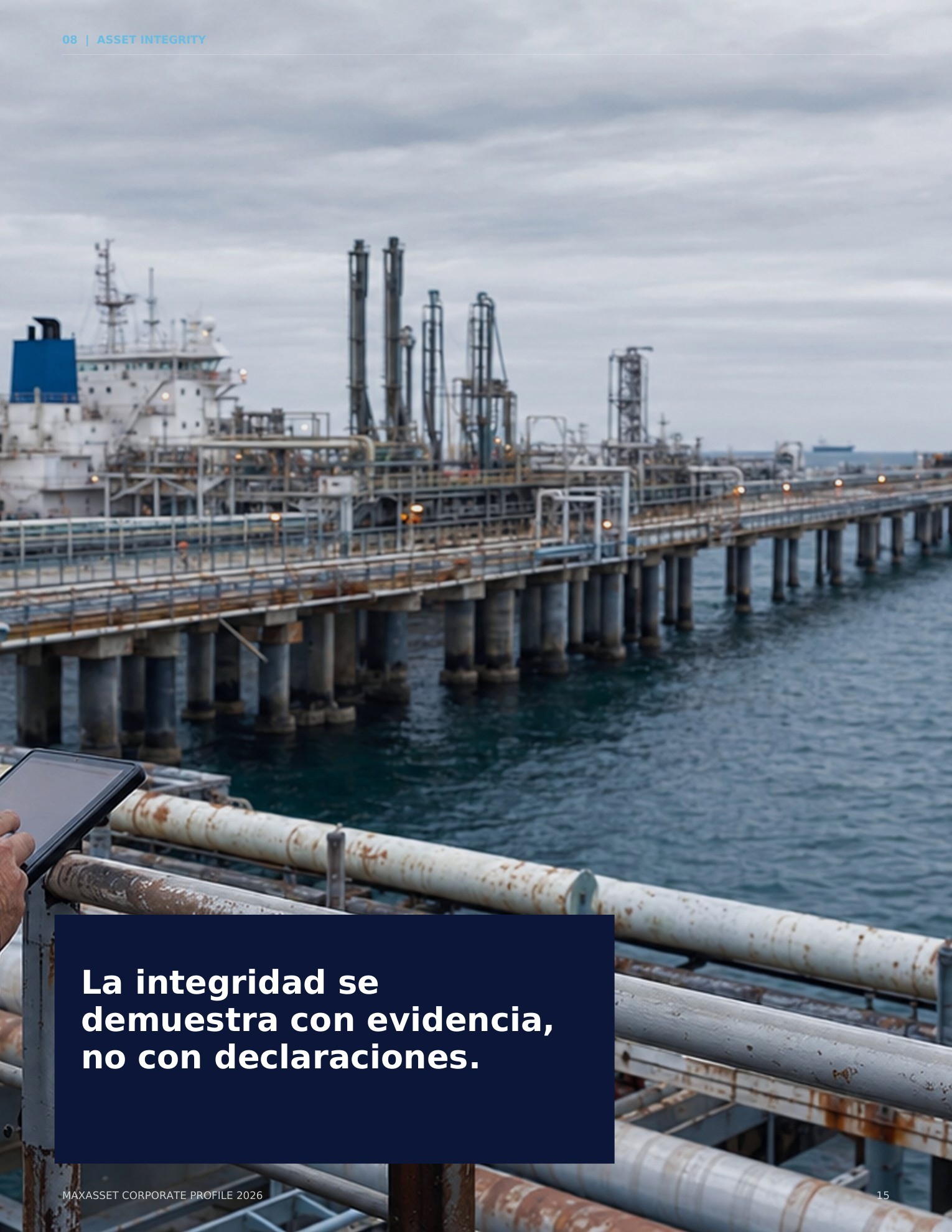 Instalación industrial incluida en el perfil corporativo MaxAsset 2026
